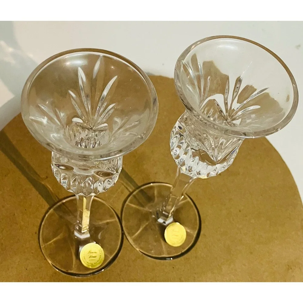 Princess House Candlestick Holders Clear cryExcellent Crystal Heritage Set